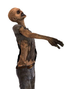 3d cg işleme bir zombi