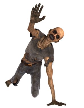 3d cg işleme bir zombi