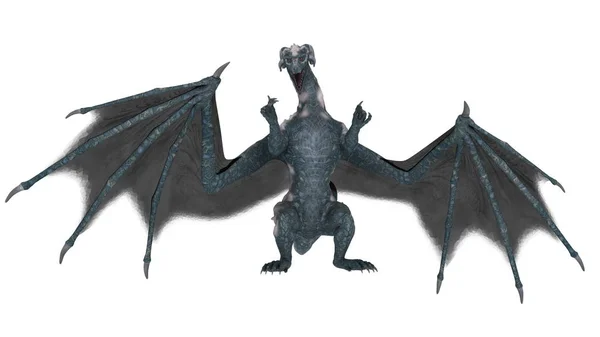 3D cg Darstellung eines Drachen — Stockfoto