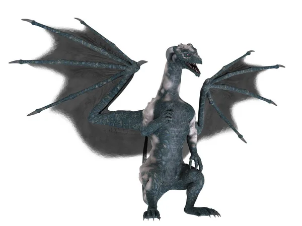 3D cg-rendering av en drake — Stockfoto