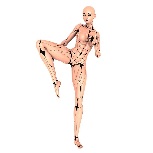 3D CG rendering of a female robot — Stock Photo, Image