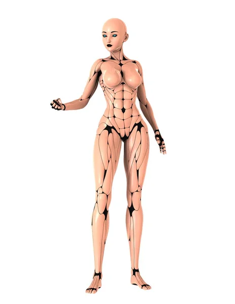 3D CG rendering of a female robot — Stock Photo, Image