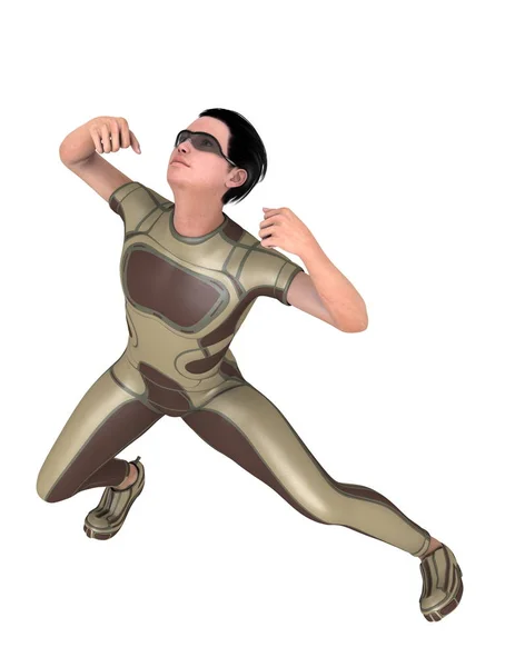 3D-cg rendering van een super held — Stockfoto