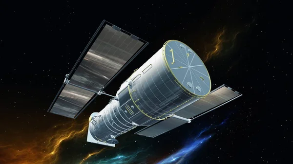 3D CG rendering of a man-made satellite — Stock Photo, Image