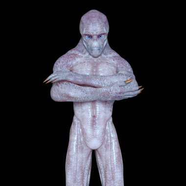 bir canavar 3d cg işleme