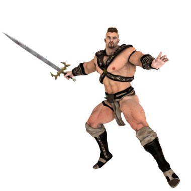 3d cg işleme bir gladyatör