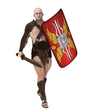 3d cg işleme bir gladyatör