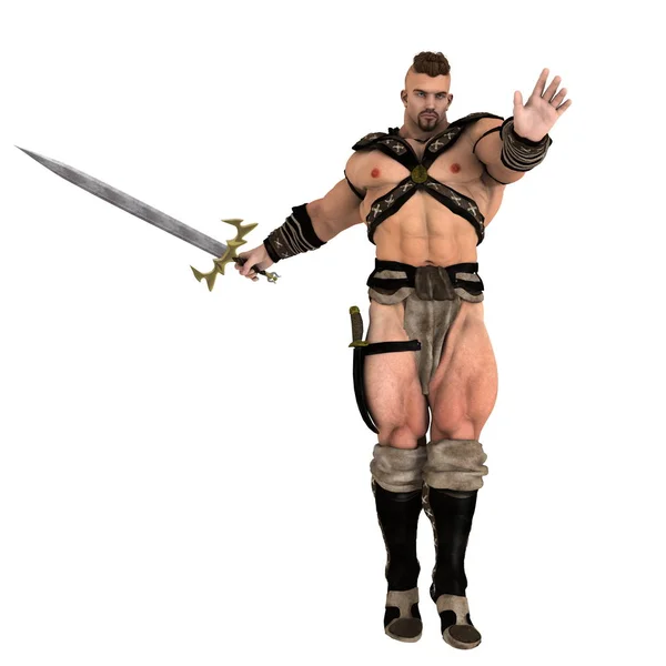 3D CG rendering of a gladiator — Stock Photo, Image