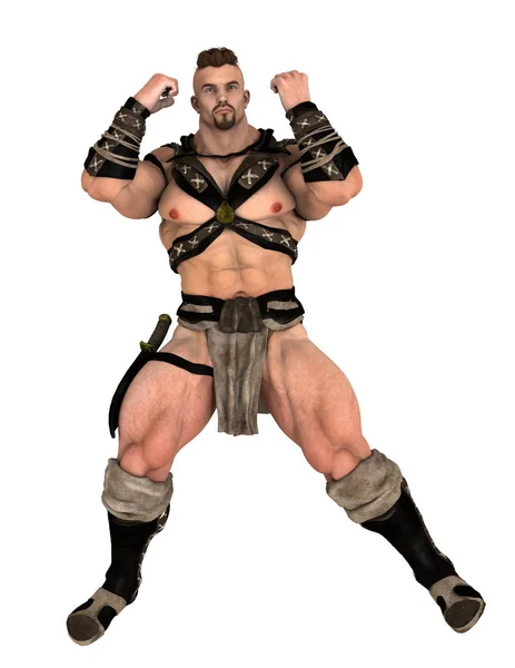 3D CG rendering of a gladiator — Stock Photo, Image