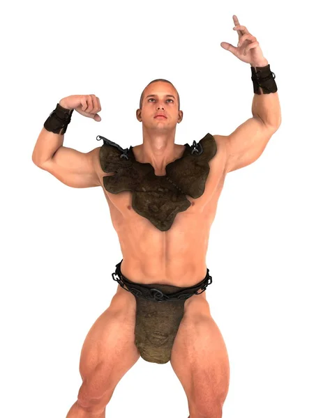 3D CG representación de un gladiador — Foto de Stock