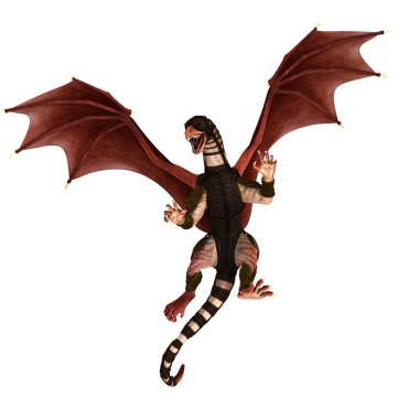 3d cg işleme bir ejderha