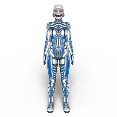 3d cg işleme süper bir kadın