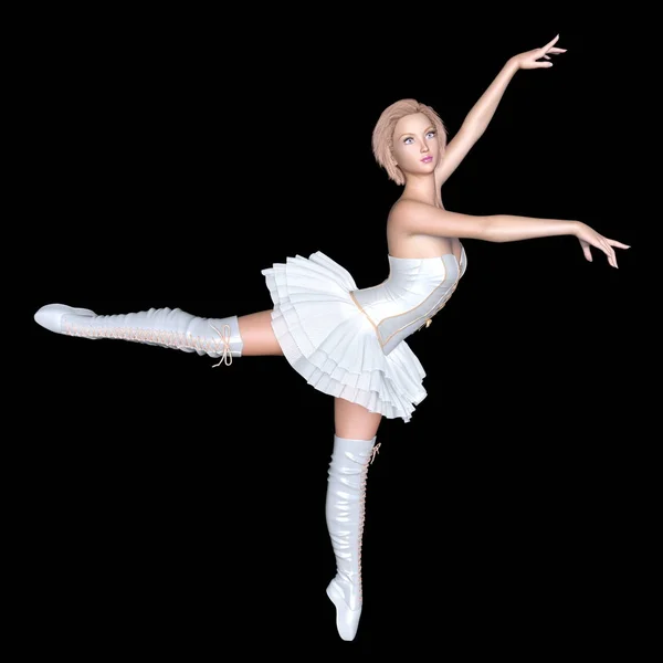 Representación 3D CG de una bailarina de ballet —  Fotos de Stock
