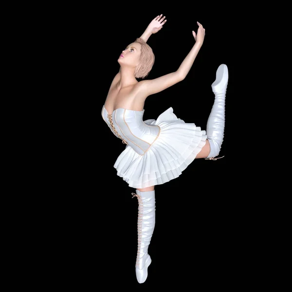 バレエ ダンサーの 3 d cg のレンダリング — ストック写真