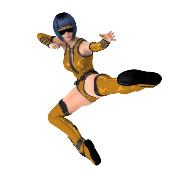 3D CG rendering of a super woman — Stock Photo, Image