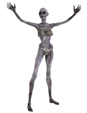 bir kadın zombi 3d cg işleme