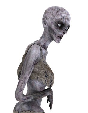 bir kadın zombi 3d cg işleme