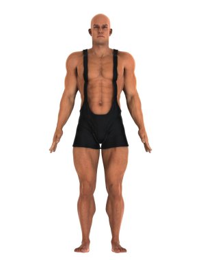 bir savaş sanatçısı 3d cg render