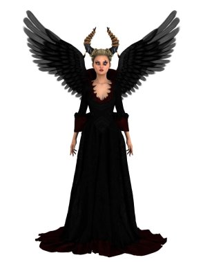 bir peri Tanrı anne 3d cg render