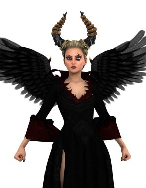 bir peri Tanrı anne 3d cg render