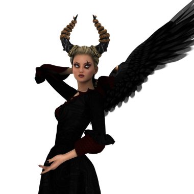bir peri Tanrı anne 3d cg render