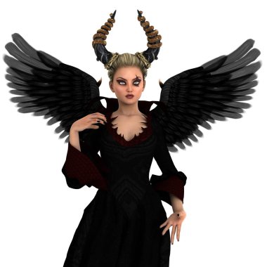 bir peri Tanrı anne 3d cg render