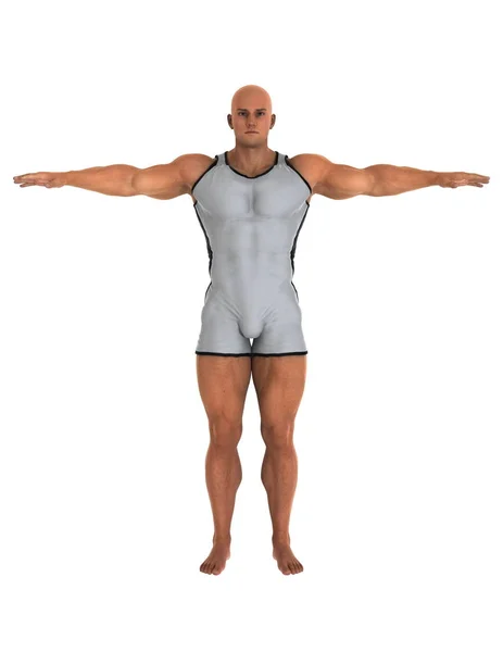 3D CG rendering of a body builder — Stock Photo, Image