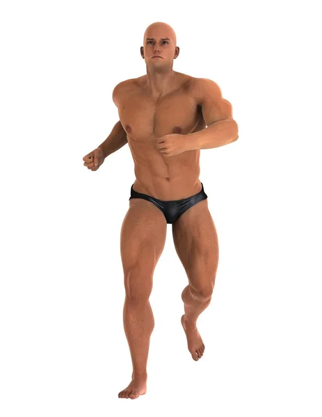 Rendu 3D CG d'un bodybuilder — Photo