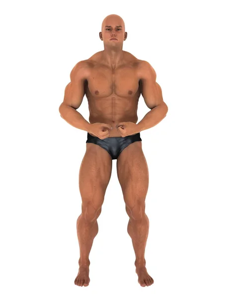 3D CG rendering of a body builder — Stock Photo, Image