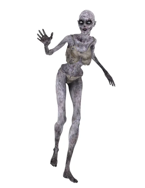 3D CG renderização de um zumbi feminino — Fotografia de Stock