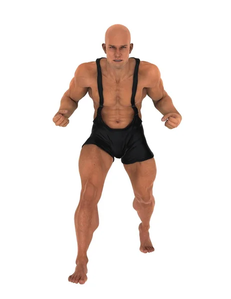 3D CG визуализация мастера боевых искусств — стоковое фото