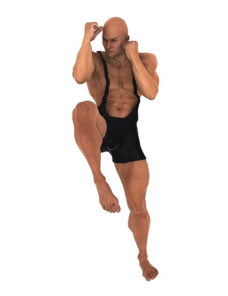 3D CG rendering of a martial artist — Stock Photo, Image