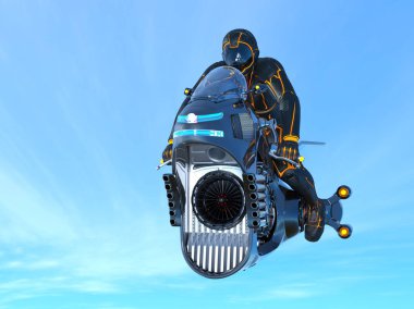 bir süper kahraman 3d cg render