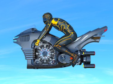 bir süper kahraman 3d cg render