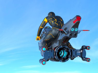 bir süper kahraman 3d cg render