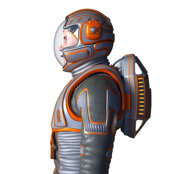 bir astronot 3d cg render