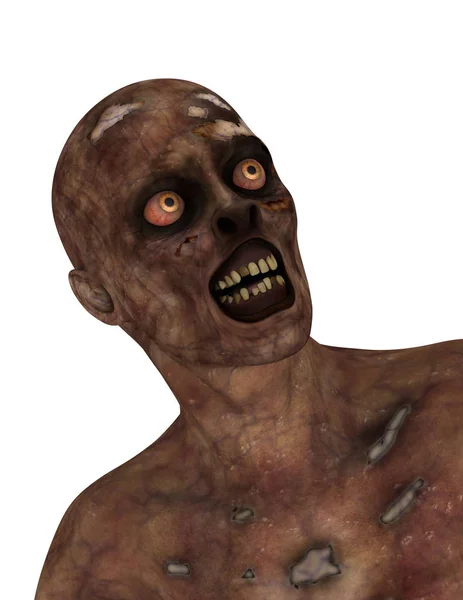 3D-cg-Darstellung eines Zombies — Stockfoto