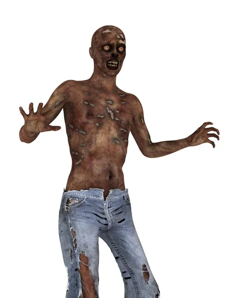 3D-cg rendering van een zombie — Stockfoto