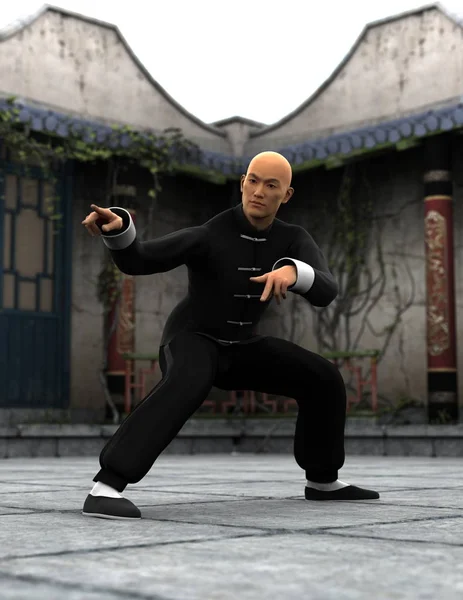 Kung fu mistrz — Zdjęcie stockowe