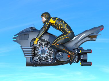 bir süper kahraman 3d cg render