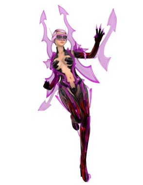 bir kadın Android 3d cg işleme