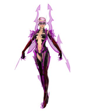 bir kadın Android 3d cg işleme