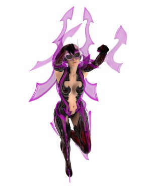 bir kadın Android 3d cg işleme