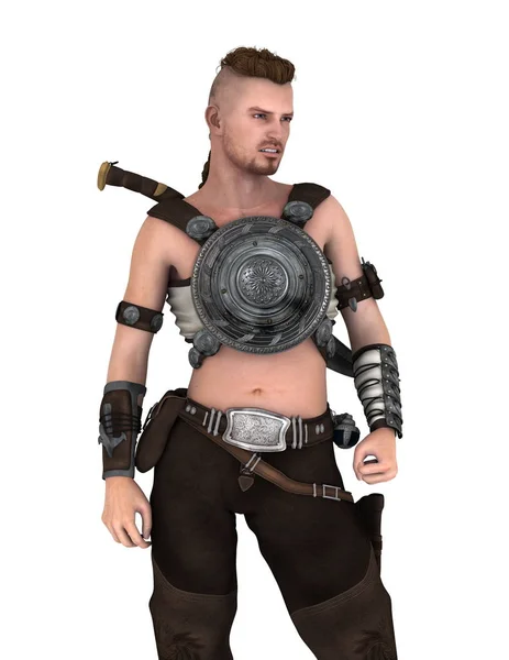 3D CG rendering of a warrior — Stock Photo, Image