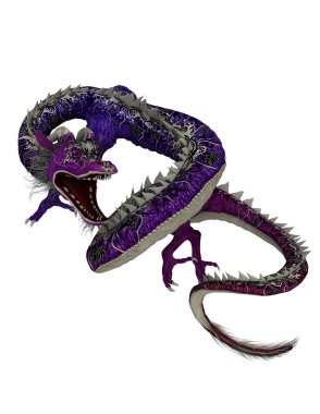 3d cg işleme bir ejderha