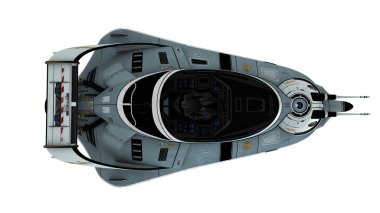 bir uzay gemisi 3d cg render