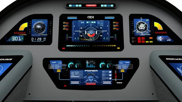 3D CG rendering of cockpit — Stock Photo, Image