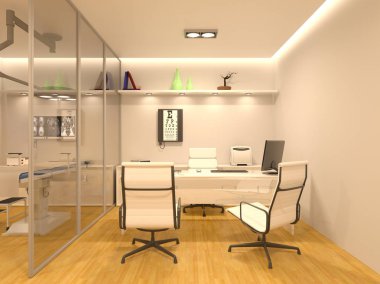 danışmanlık bir oda 3d cg işleme