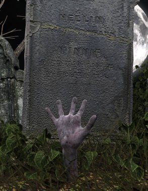 3d cg işleme bir zombi