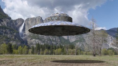 3d cg işleme bir UFO